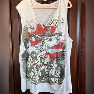 Vintage Thrashed Ozzy cut off tee